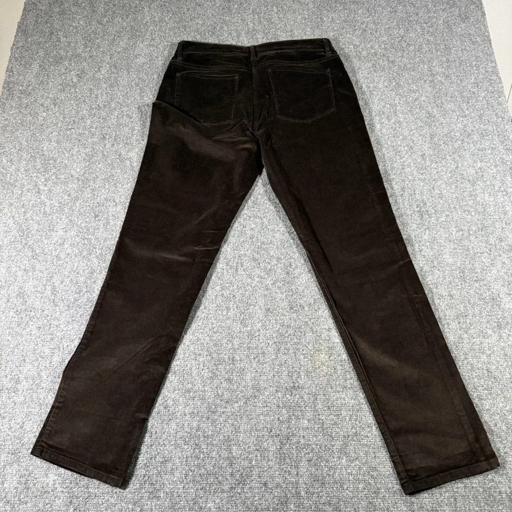J. Jill Womens Brown Corduroy Straight‎ Leg Pants Size 8 Chocolate Brown
